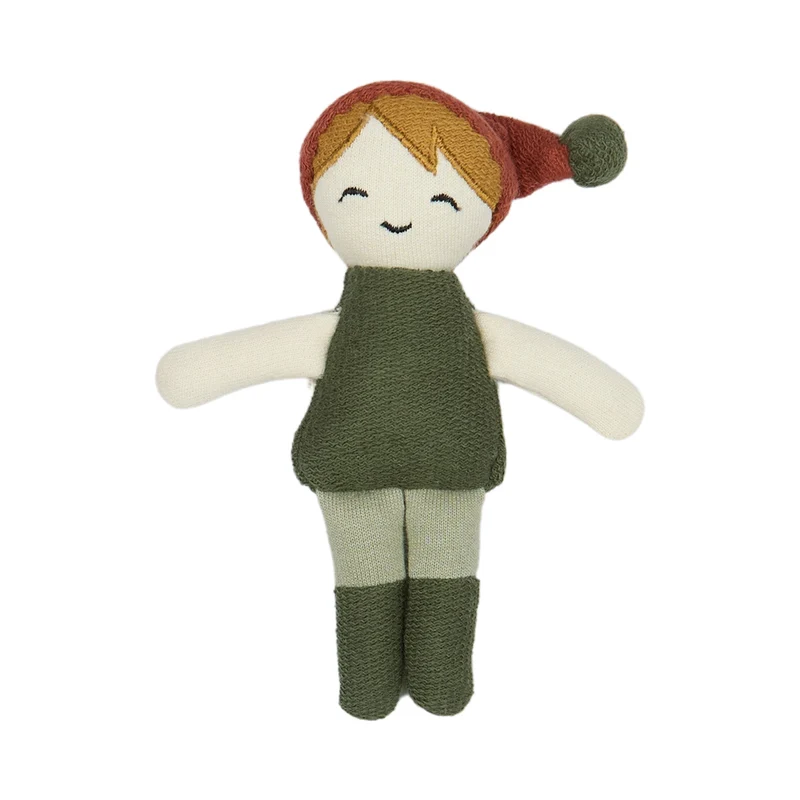 Weihnachts-Elf Wichtelfreund 12 cm, Bio Baumwolle