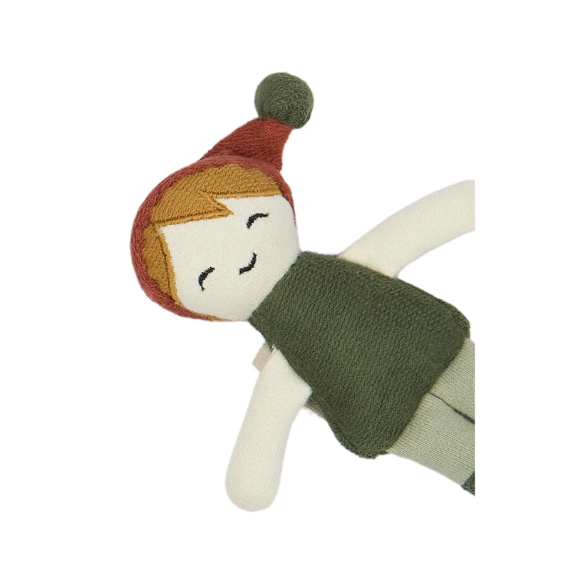 Weihnachts-Elf Wichtelfreund 12 cm, Bio Baumwolle