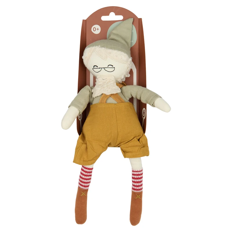 Weihnachts-Elf Stoffpuppe 30 cm, Oma oder Opa