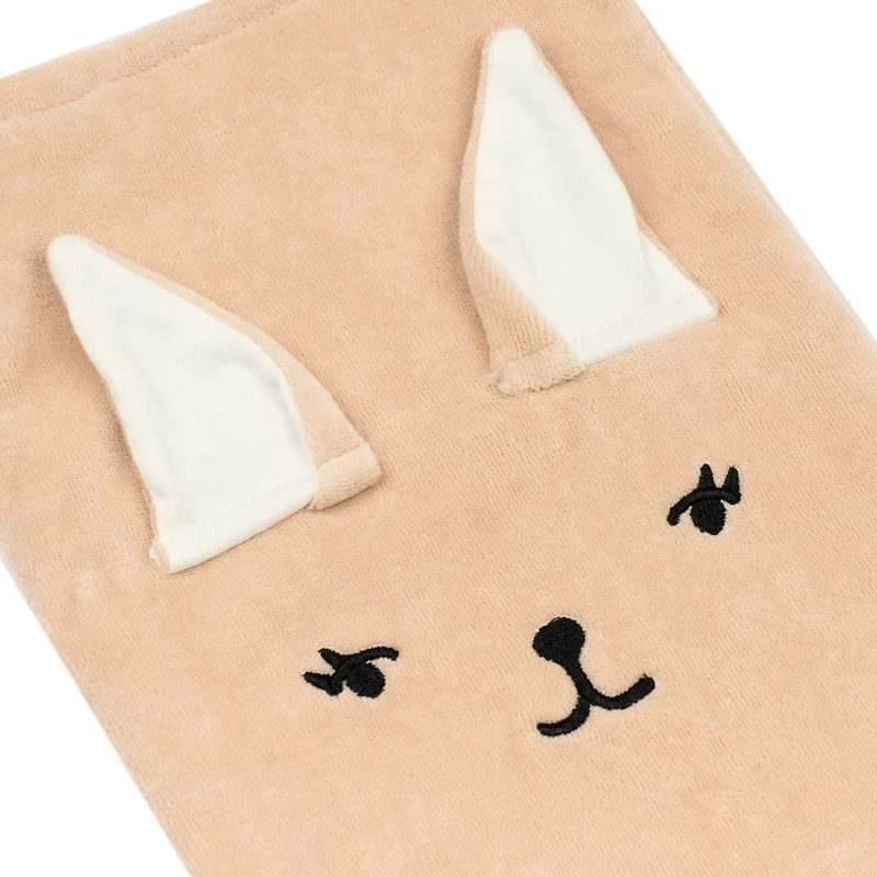 Weihnachtsstrumpf Tier 40 x 18 cm, Bio Baumwolle