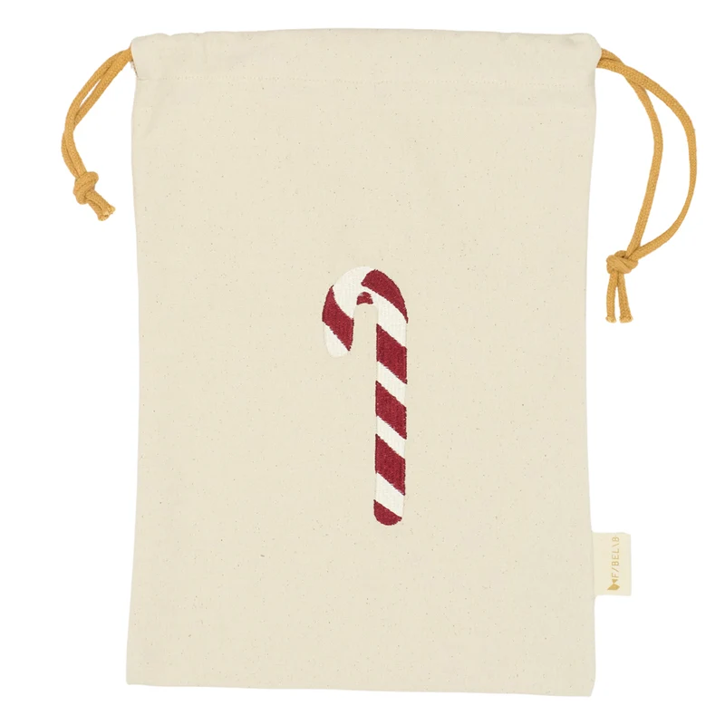 Weihnachtssäckchen mit Motiv 23 x 34 cm, Bio Baumwolle
