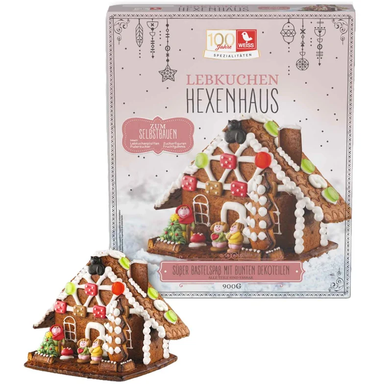 Weiss Lebkuchen Hexenhaus 900g