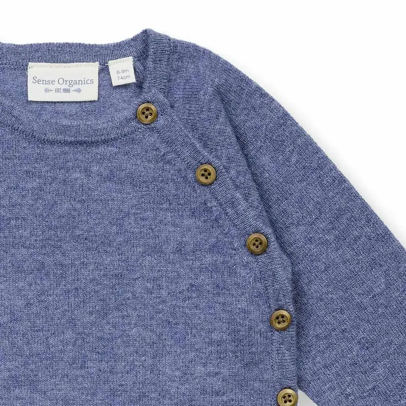 Sense Organics Baby Wickeljacke Picasso Denim Melange