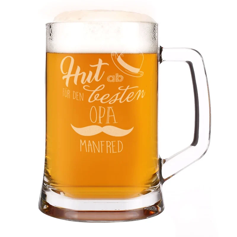 Bierseidel für den besten Opa