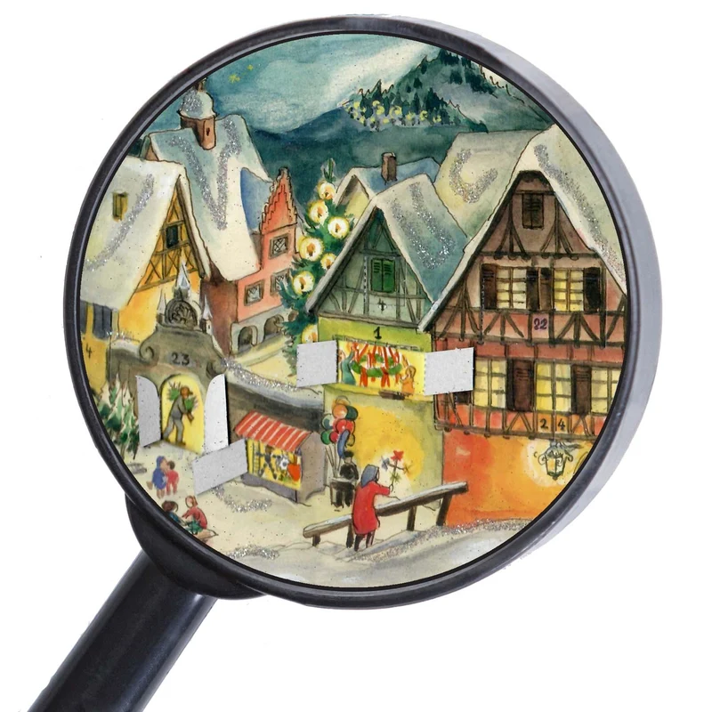Panorama Advent calendar “Little Village in Winter”