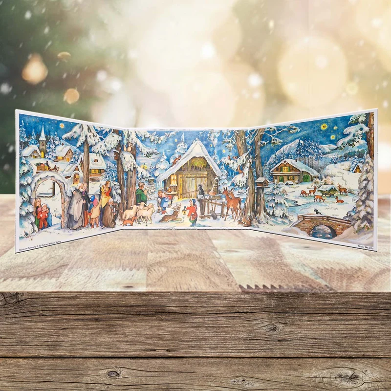 Panorama Advent calendar “At the Stable”