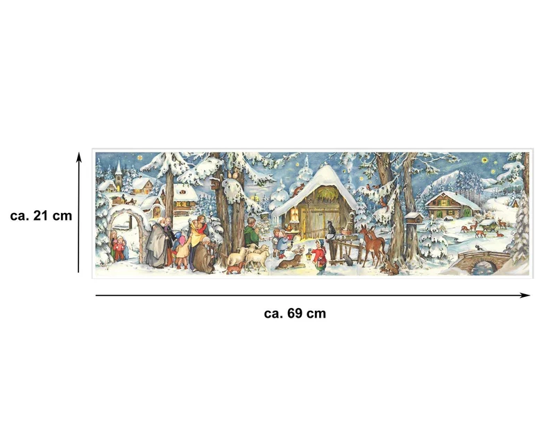 Panorama Advent calendar “At the Stable”