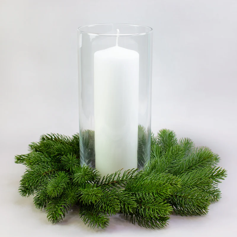 Adventskranz aus Tannenzweigen in zwei Größen | Hochwertige Kunst Dekoration zu Weihnachten