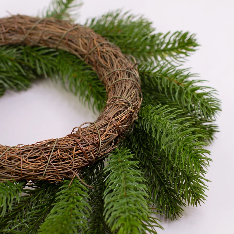 Adventskranz aus Tannenzweigen in zwei Größen | Hochwertige Kunst Dekoration zu Weihnachten