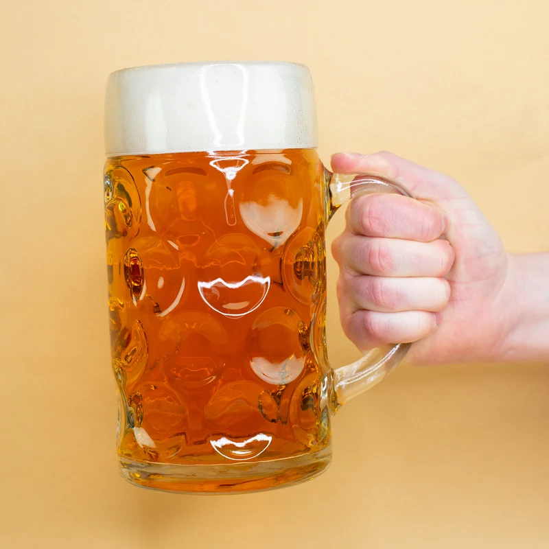 Personalisierter Bierseidel mit Name und Edelweiß Motiv | Maßkrug 1l, Bierkrug 500ml & Schnapsglas