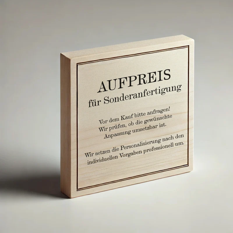 Aufpreis Sonderwunsch