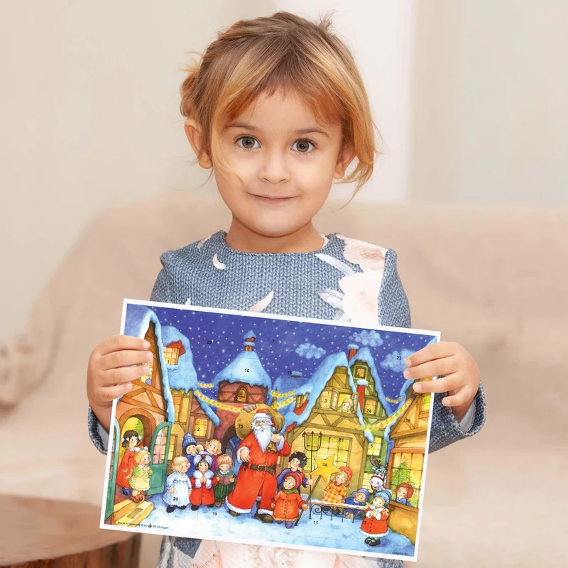 A4 Advent calendar “Santa Claus Comes to Town”