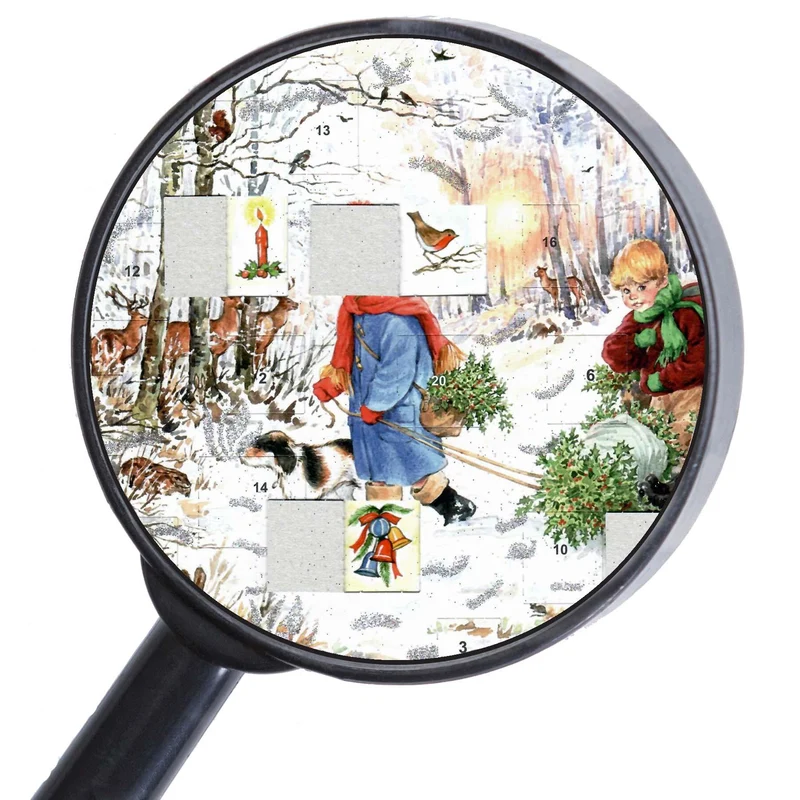 A4 Advent calendar “Snowy Delights in the Forest”