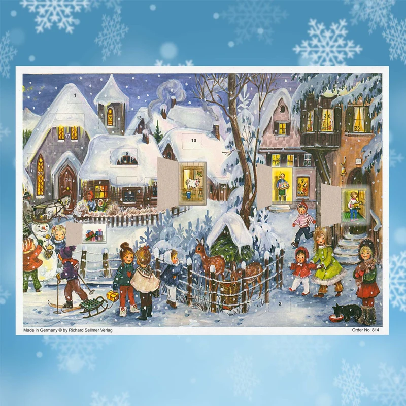 A4 Advent calendar “It’s Snowing”