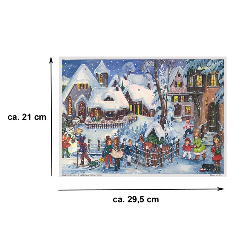 A4 Advent calendar “It’s Snowing”