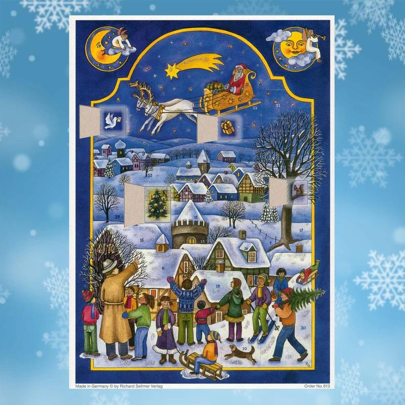 A4 Advent calendar “Saint Nicholas Is Coming”