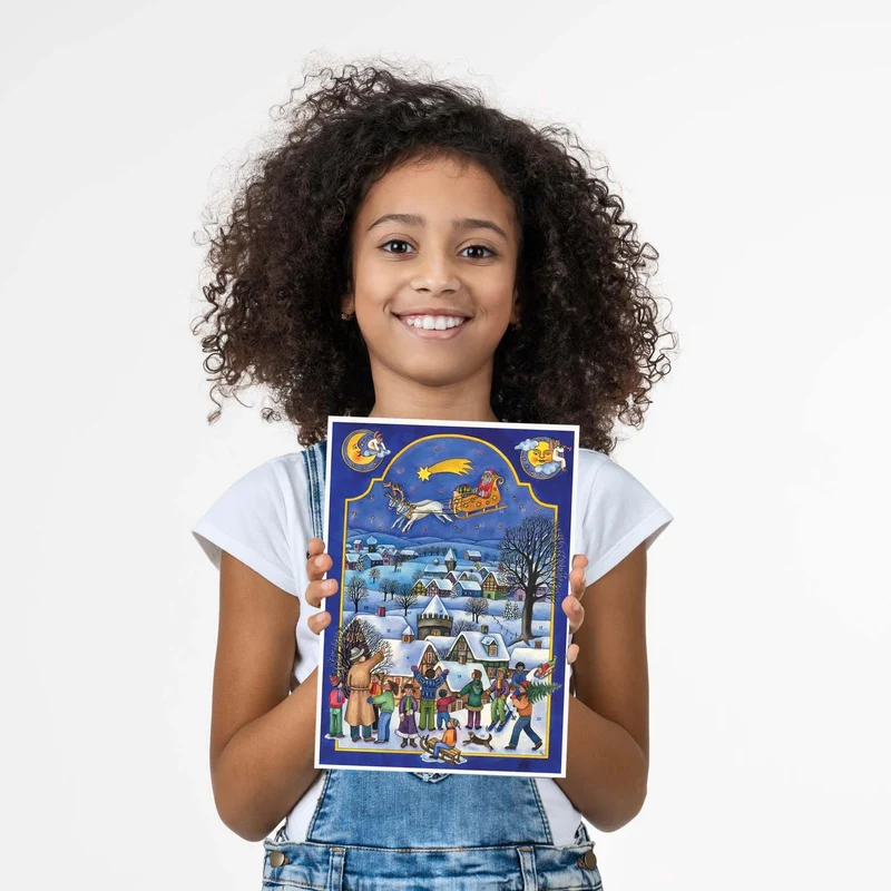 A4 Advent calendar “Saint Nicholas Is Coming”