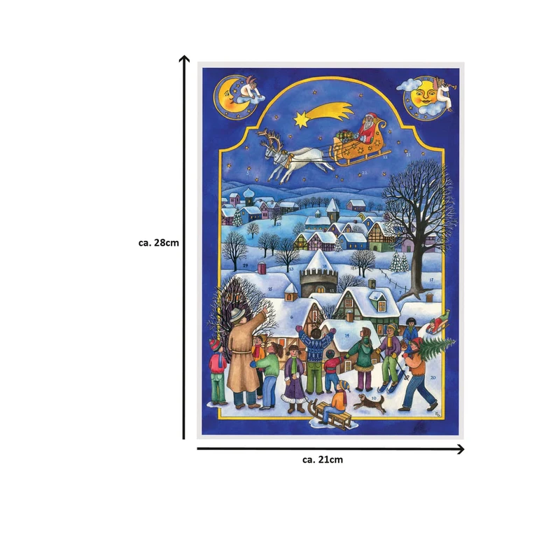 A4 Advent calendar “Saint Nicholas Is Coming”