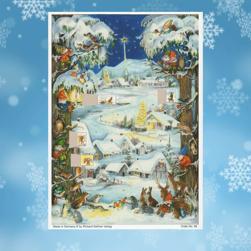 A4 Advent calendar “Winter Village”