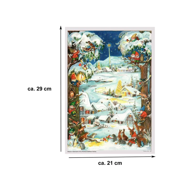 A4 Advent calendar “Winter Village”