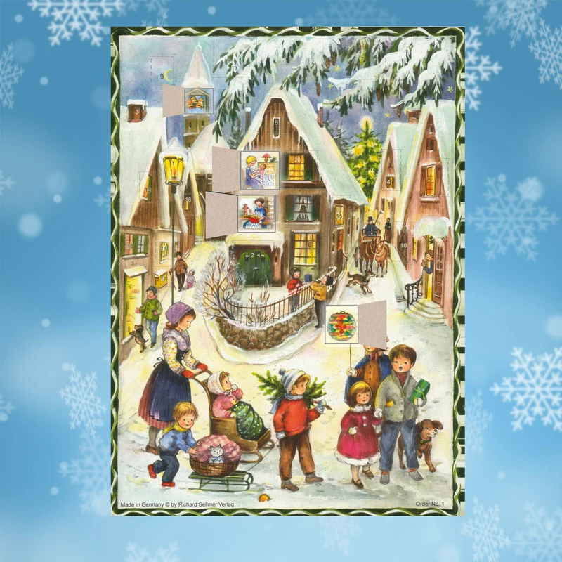 A4 Advent calendar “Christmas in the Village”