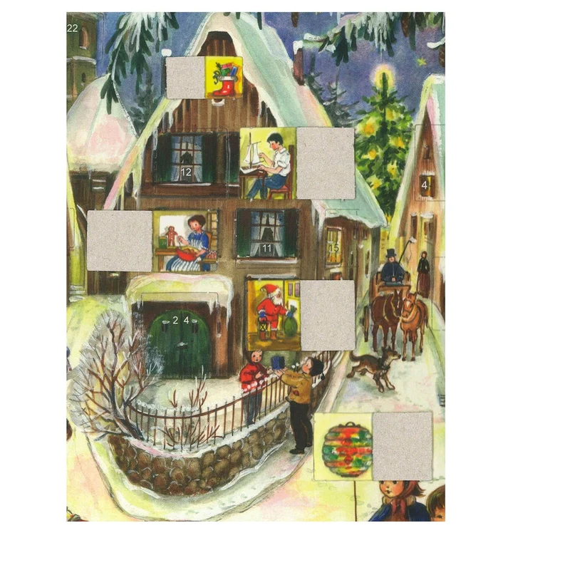A4 Advent calendar “Christmas in the Village”
