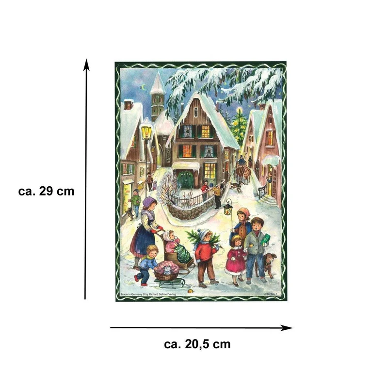 A4 Advent calendar “Christmas in the Village”