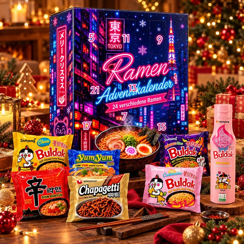 Ramen XXL Adventskalender - 24 köstliche Instant-Nudeln