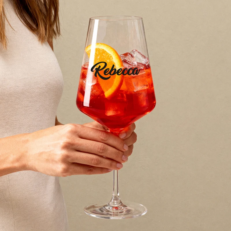 Personalisiertes Weinglas mit Name von Leonardo | Geschenkidee zum Geburtstag und für Weinliebhaber