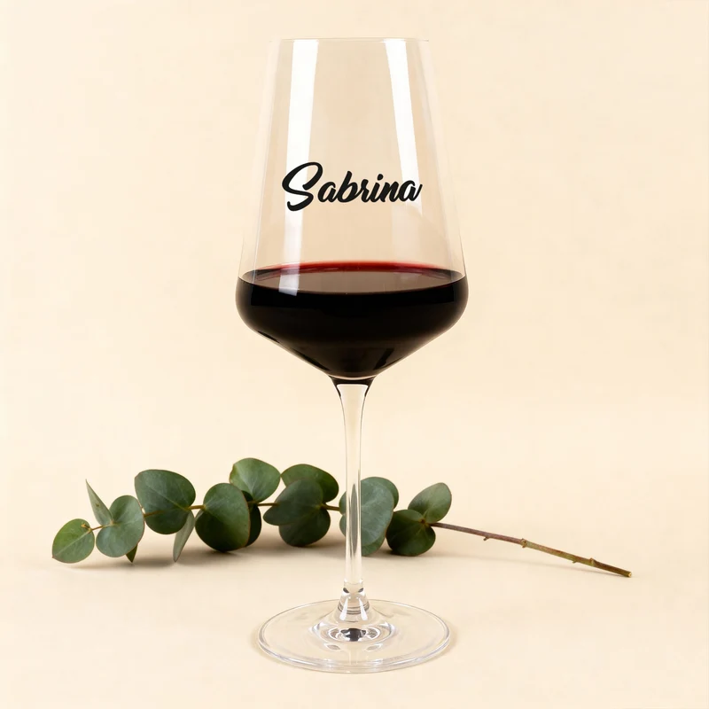 Personalisiertes Weinglas mit Name von Leonardo | Geschenkidee zum Geburtstag und für Weinliebhaber