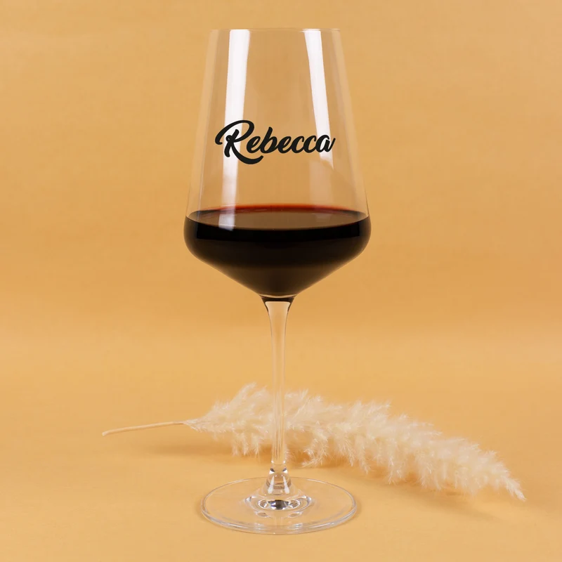 Personalisiertes Weinglas mit Name von Leonardo | Geschenkidee zum Geburtstag und für Weinliebhaber