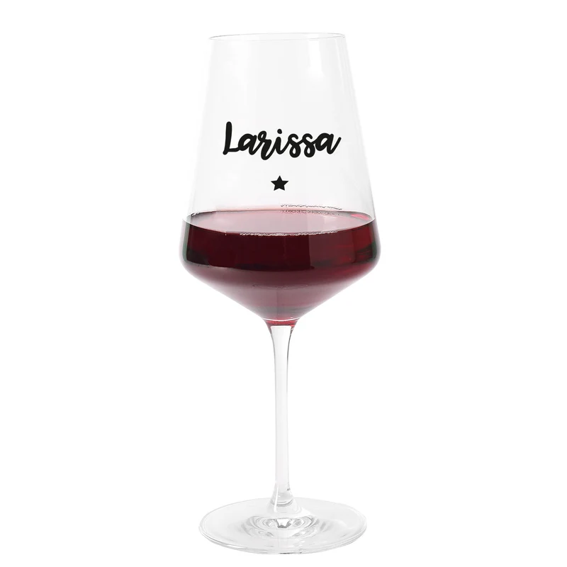Personalisiertes Leonardo Weinglas mit Name & Stern | Geschenk zu Weihnachten und Geburtstag