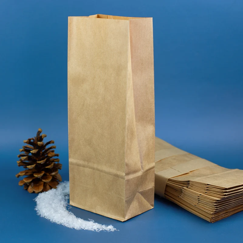 24er Set Blockbodenbeutel für DIY Adventskalender | Papiertüten zum Basteln