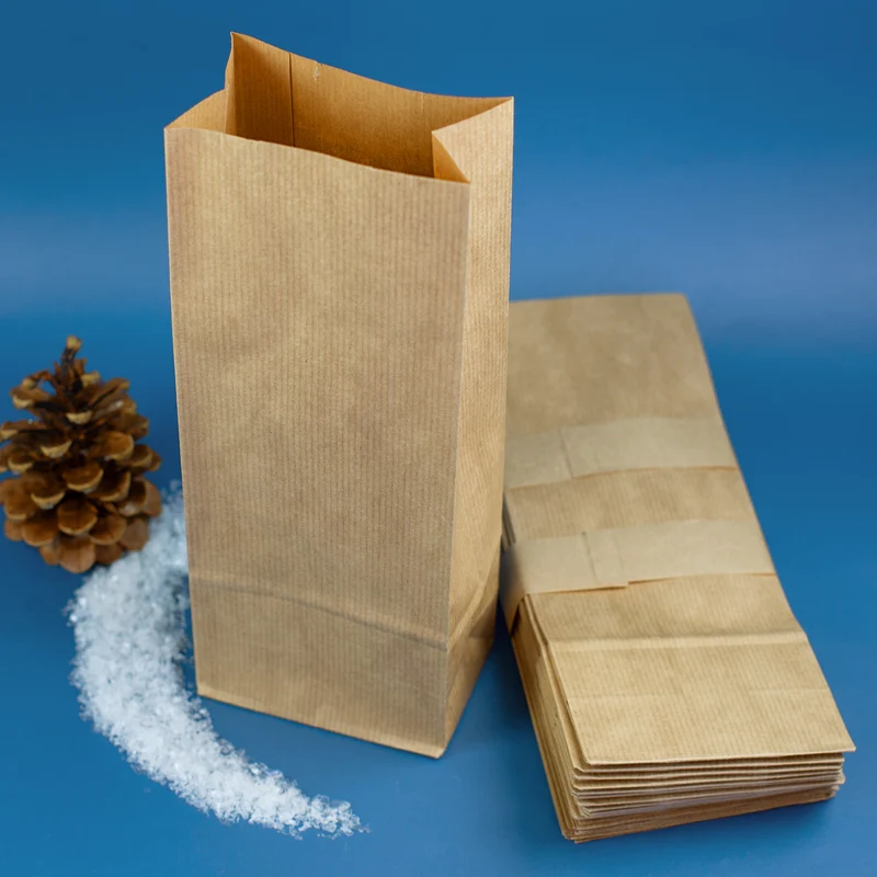 24er Set Blockbodenbeutel für DIY Adventskalender | Papiertüten zum Basteln