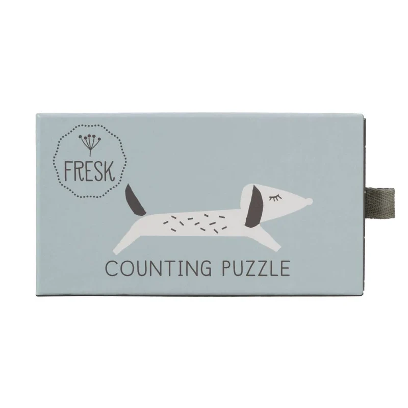Zahlenpuzzle aus Karton