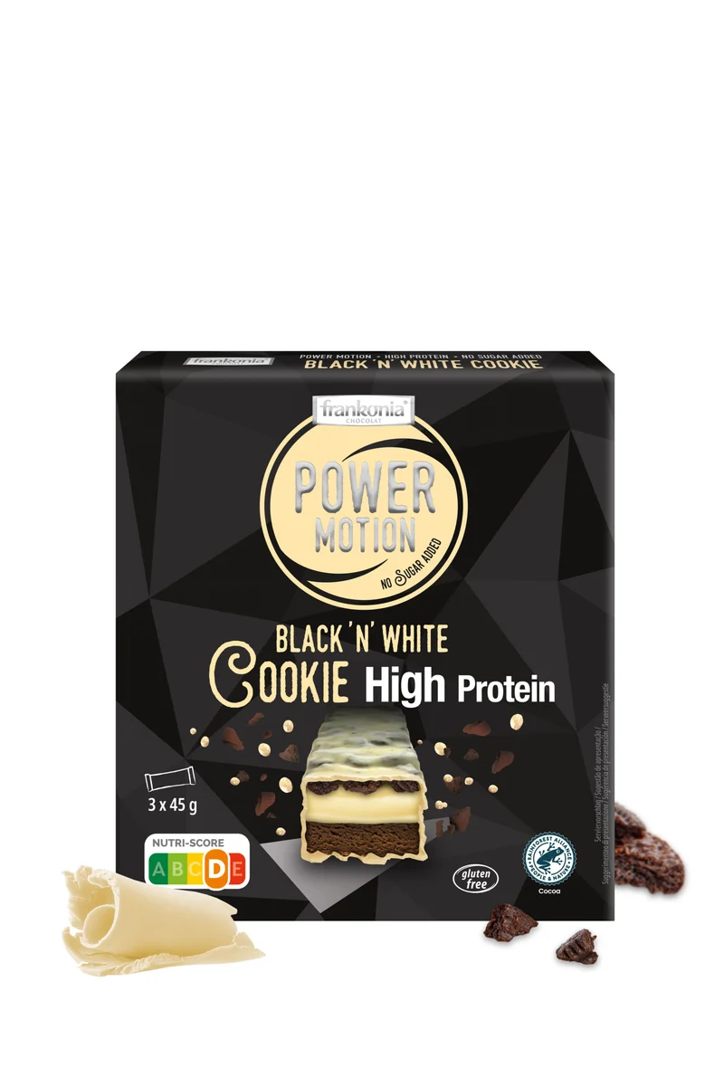Frankonia Power Motion Proteinriegel Black ’n‘ White Cookie 135g