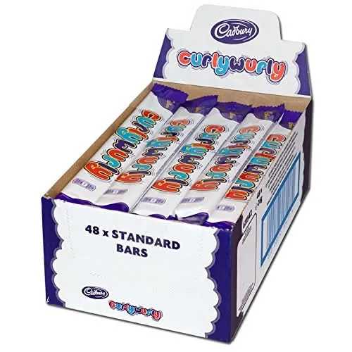 Cadbury Curly Wurly Schokoladen-Karamell-Riegel 48x21,5g