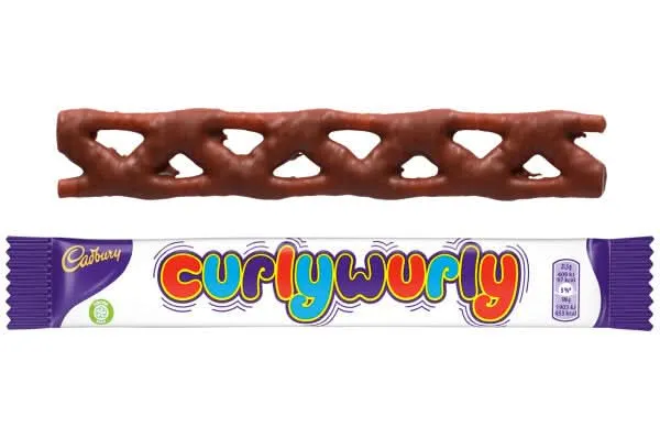 Cadbury Curly Wurly Schokoladen-Karamell-Riegel 48x21,5g