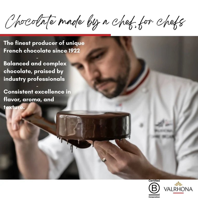 VALRHONA - Sack 1 kg Jivara 40% - Milchschokolade - Sack Bohnen - 1kg