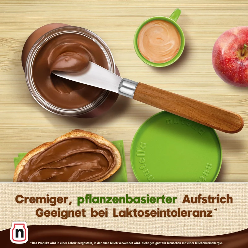 nutella Plant-Based - Nuss-Nugat-Creme als Aufstrich oder für leckere Rezepte - 1x350g