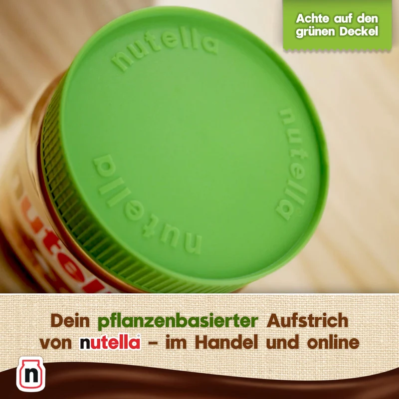 nutella Plant-Based - Nuss-Nugat-Creme als Aufstrich oder für leckere Rezepte - 1x350g