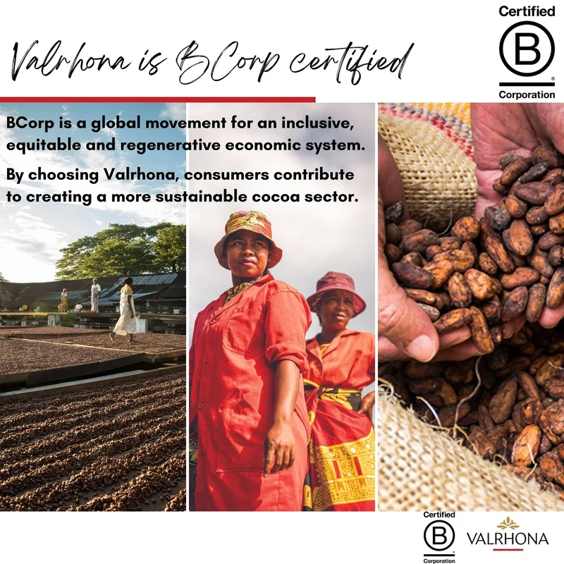 VALRHONA - Sack 1 kg Ivoire 35% - Weiße Schokolade - Sack Bohnen - 1kg