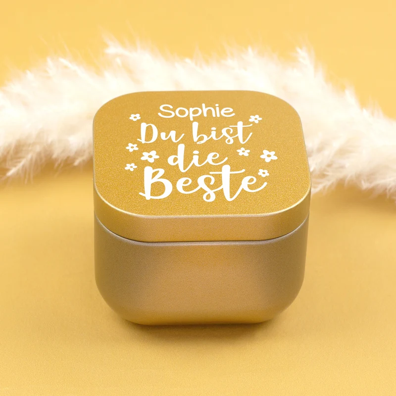 Duftkerze personalisiert mit Name als Geschenk zum Muttertag für die beste Mama, Oma & Freundin