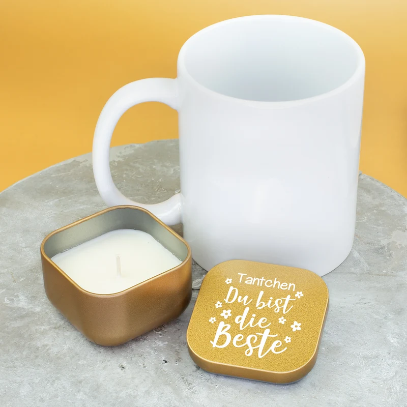 Duftkerze personalisiert mit Name als Geschenk zum Muttertag für die beste Mama, Oma & Freundin