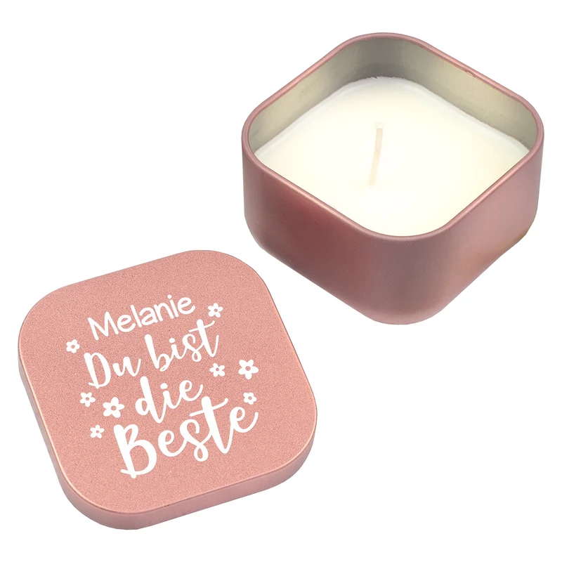 Duftkerze personalisiert mit Name als Geschenk zum Muttertag für die beste Mama, Oma & Freundin