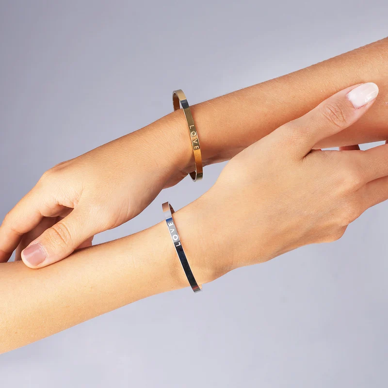 Armreif - LOVE - Silber