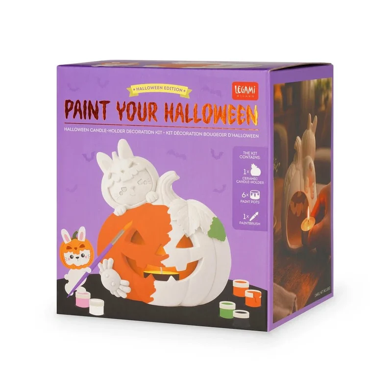Halloween-Kerzenhalter-Deko-Set - Paint Your Halloween