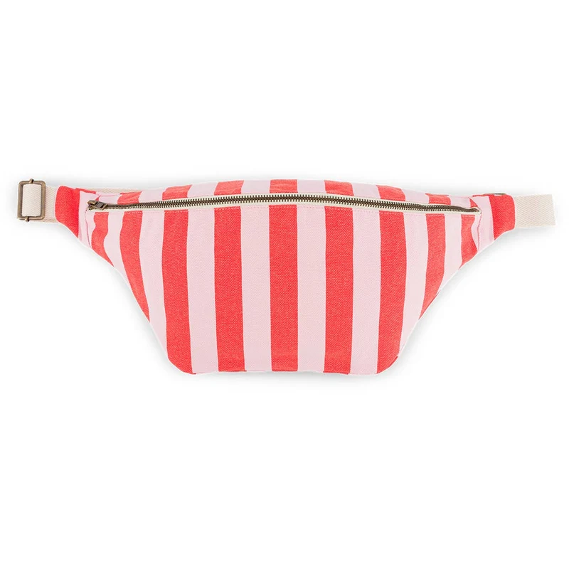 GÜRTELTASCHE STREIFEN TOMATE / CANDY PINK