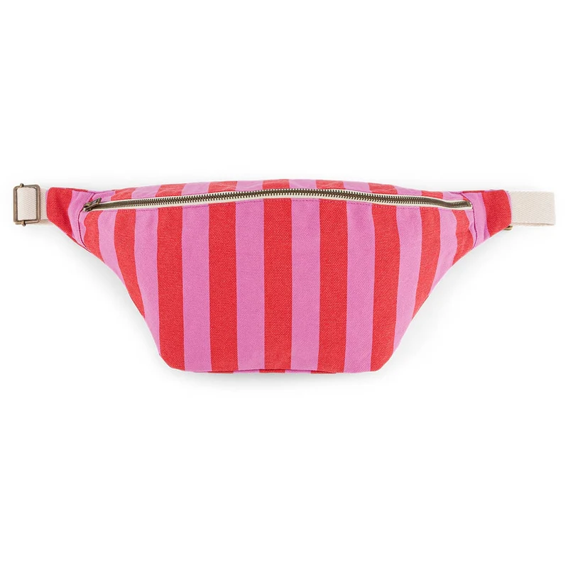 ORCHIDEE / TOMATE GESTREIFTE BAUCHTASCHE