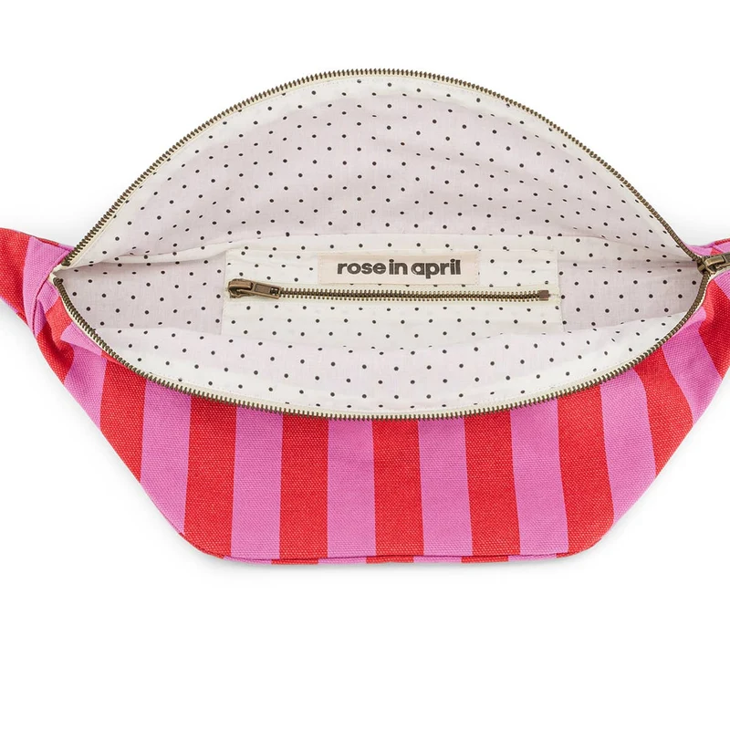 ORCHIDEE / TOMATE GESTREIFTE BAUCHTASCHE